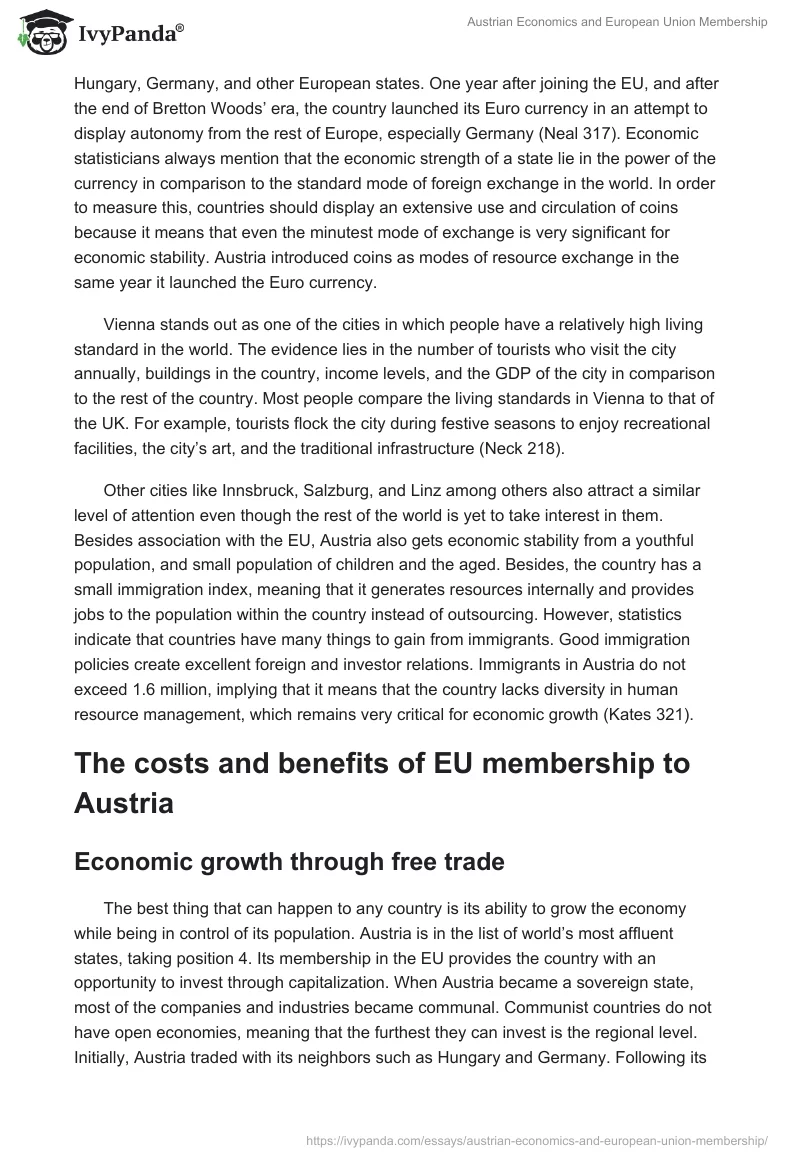 Austrian Economics and European Union Membership. Page 4