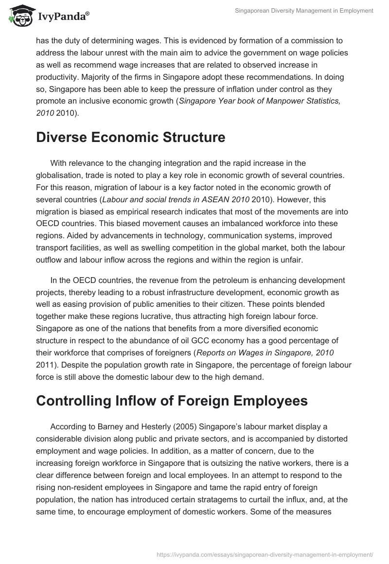 Singaporean Diversity Management in Employment. Page 2