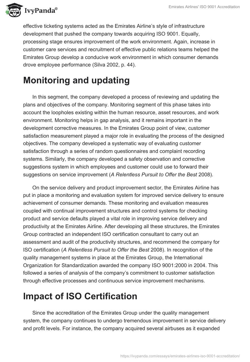 Emirates Airlines' ISO 9001 Accreditation. Page 3