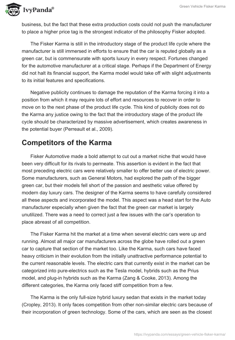 Green Vehicle Fisker Karma. Page 5