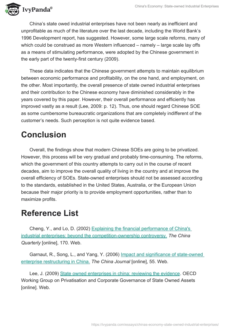 China's Economy: State-owned Industrial Enterprises. Page 5