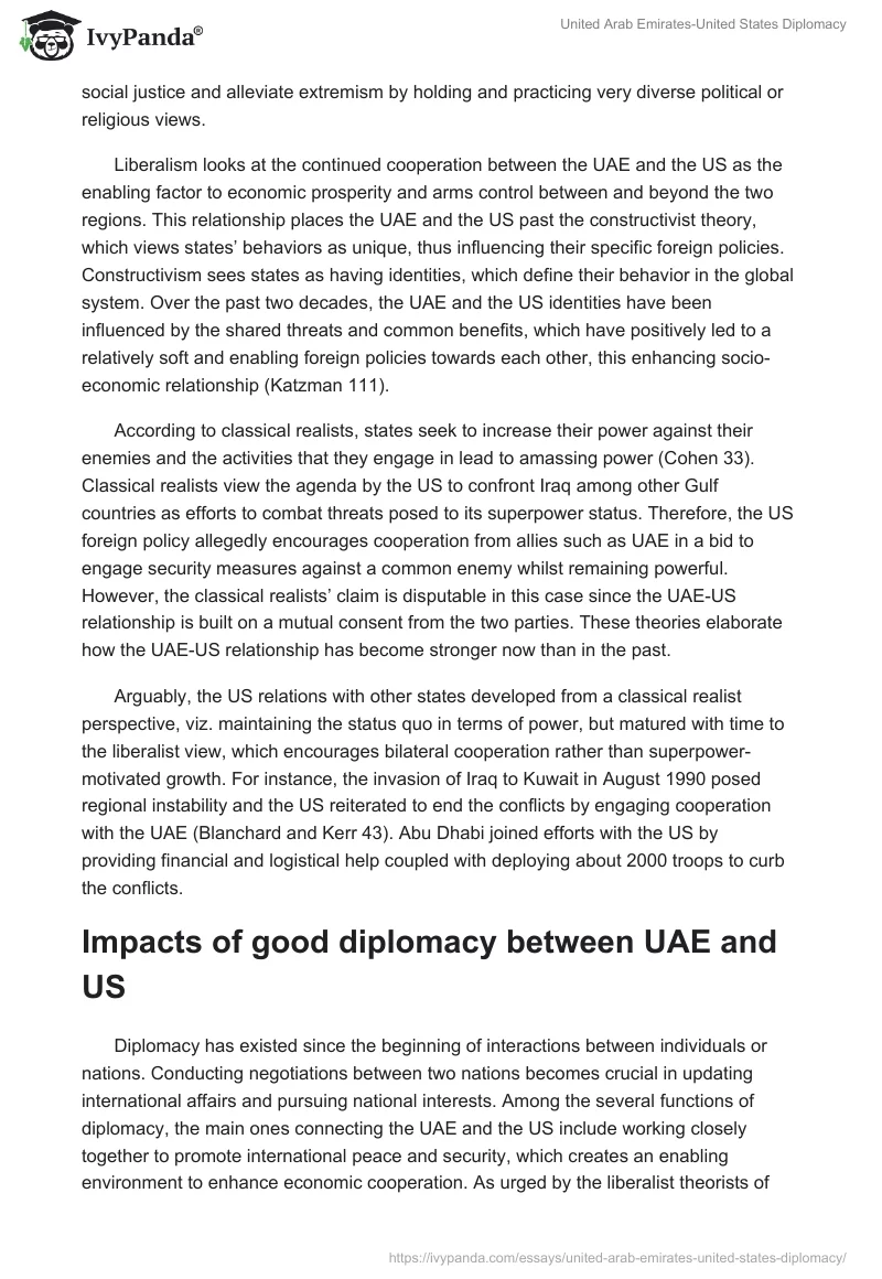 United Arab Emirates-United States Diplomacy. Page 2