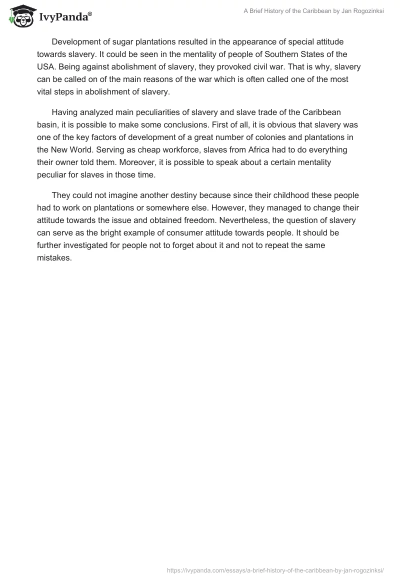 "A Brief History of the Caribbean" by Jan Rogozinksi. Page 3
