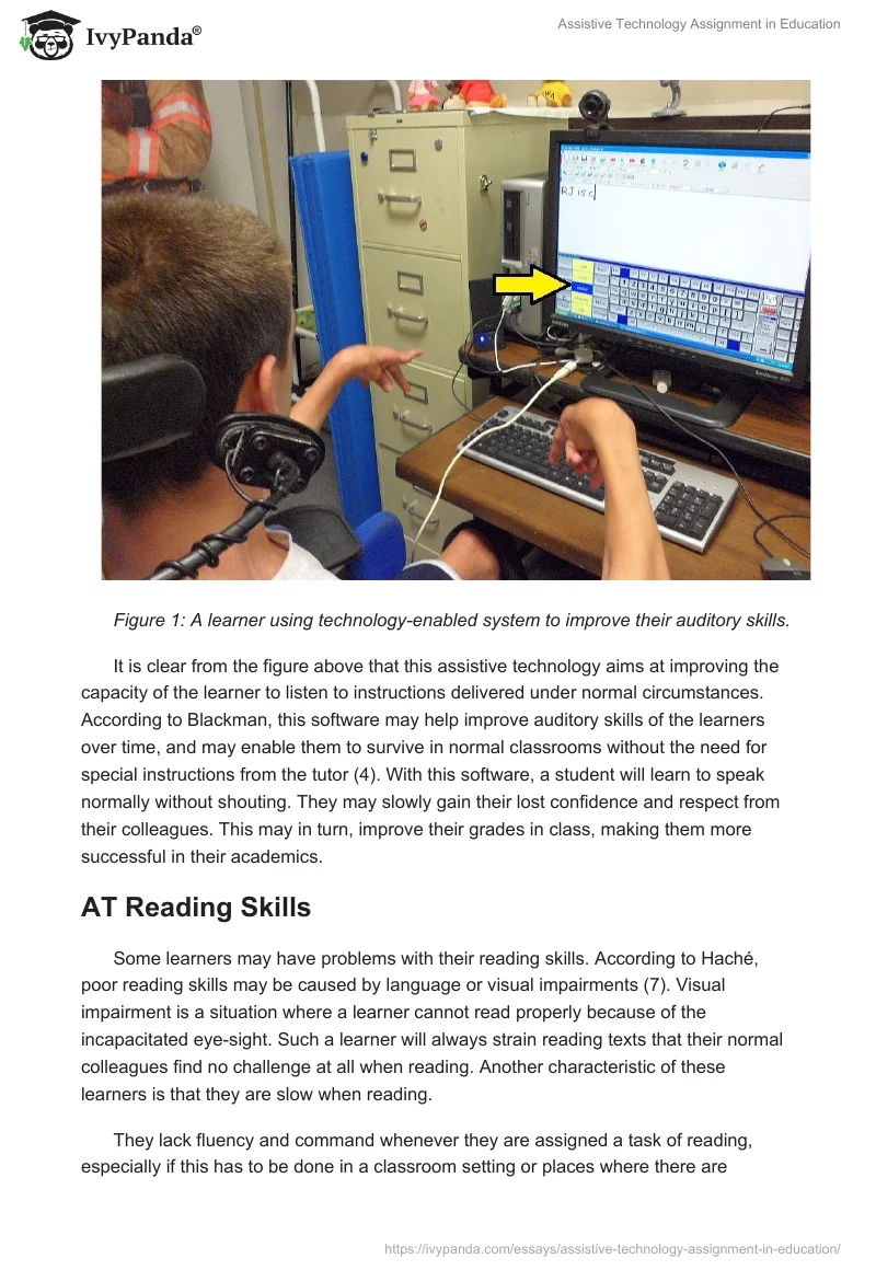 Assistive Technology Assignment in Education. Page 3