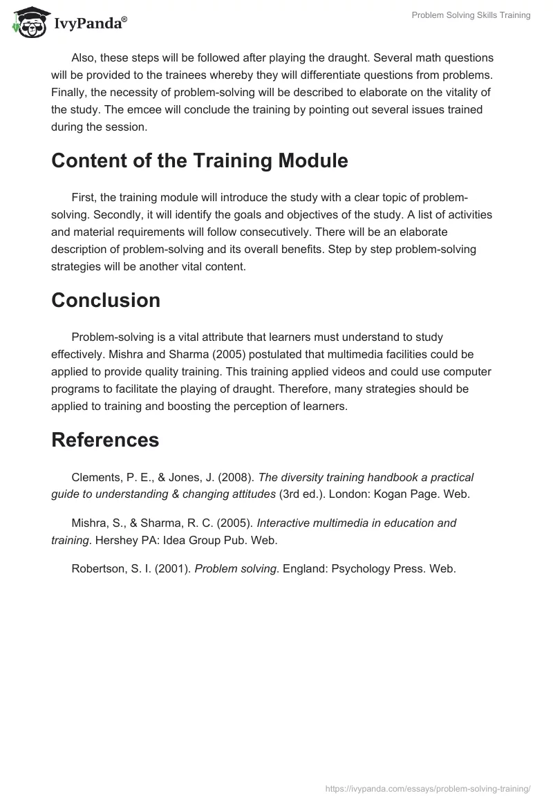 Problem Solving Skills Training. Page 5