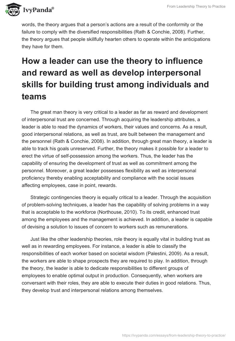 From Leadership Theory to Practice. Page 2