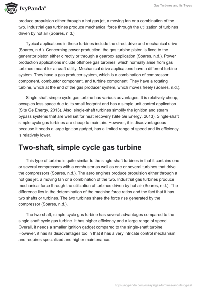 Gas Turbines and Its Types. Page 2