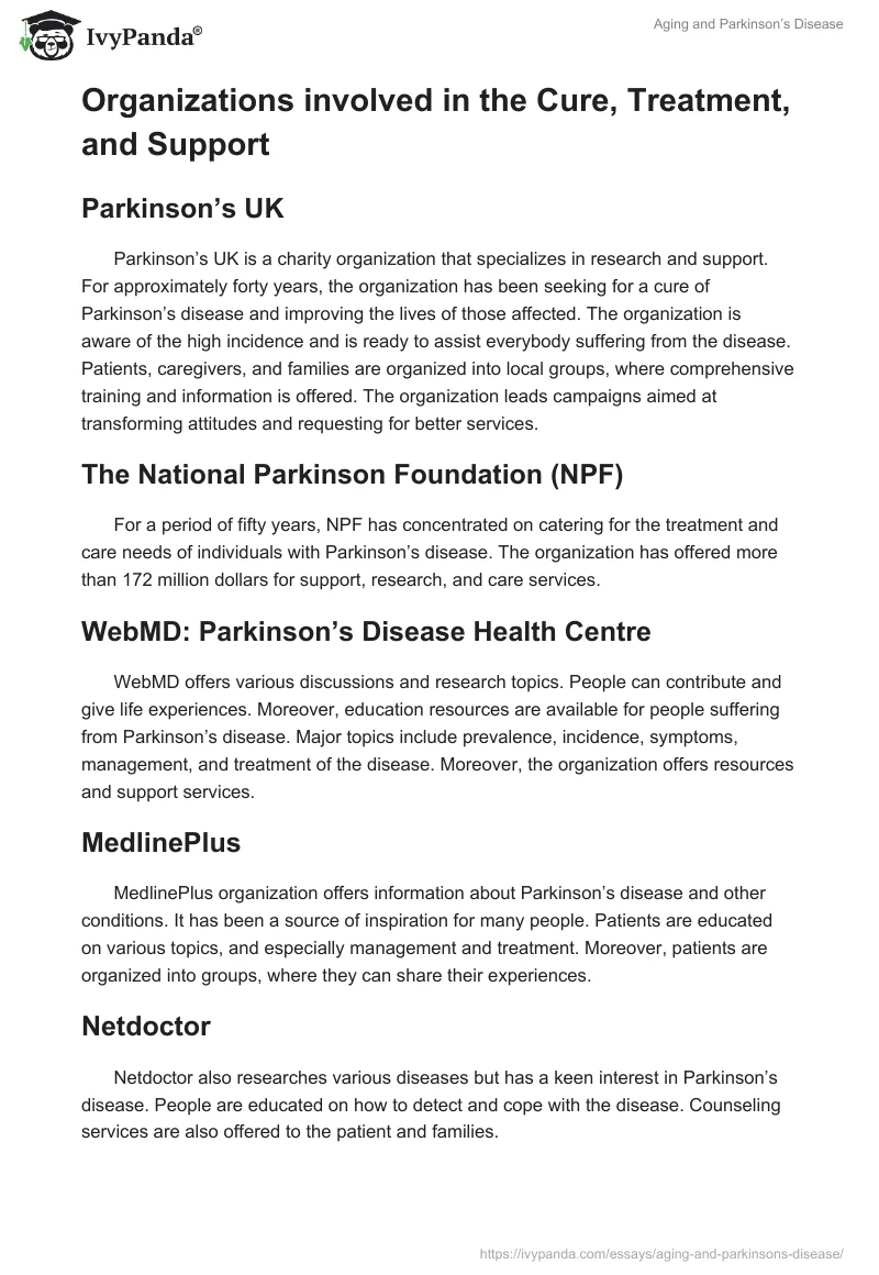 Aging and Parkinson’s Disease. Page 2