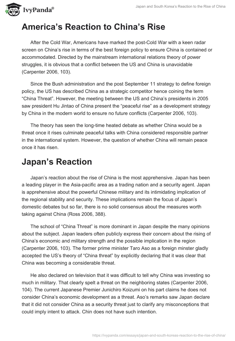 Japan and South Korea’s Reaction to the Rise of China. Page 3