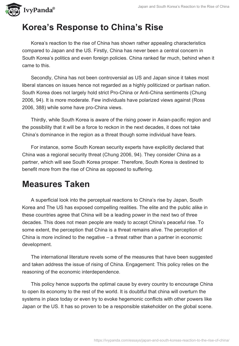 Japan and South Korea’s Reaction to the Rise of China. Page 4