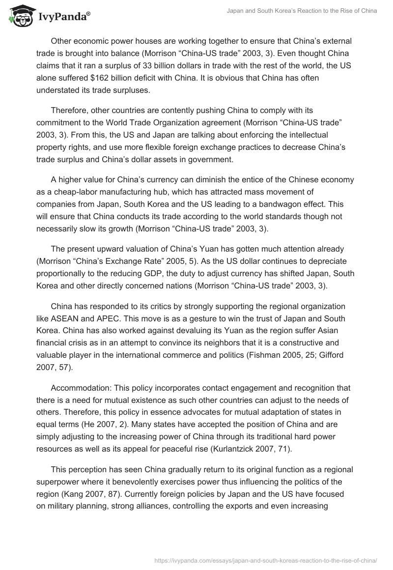 Japan and South Korea’s Reaction to the Rise of China. Page 5