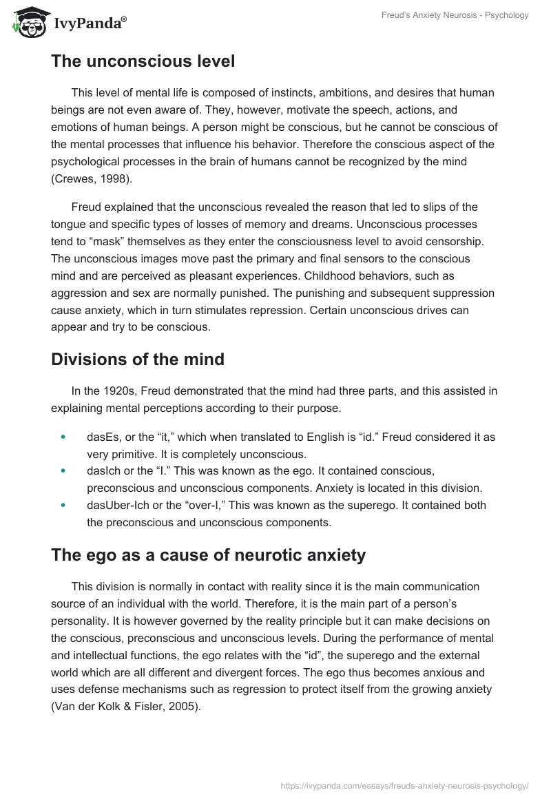 Freud’s Anxiety Neurosis - Psychology. Page 3