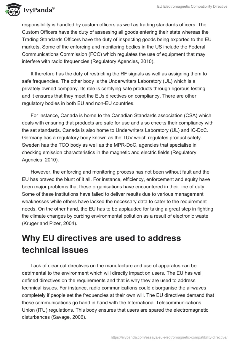 EU Electromagnetic Compatibility Directive. Page 4