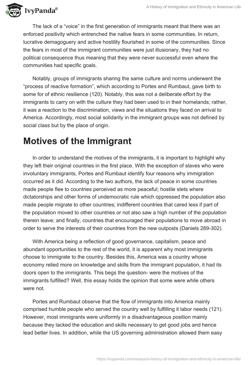 A History of Immigration and Ethnicity in American Life. Page 2