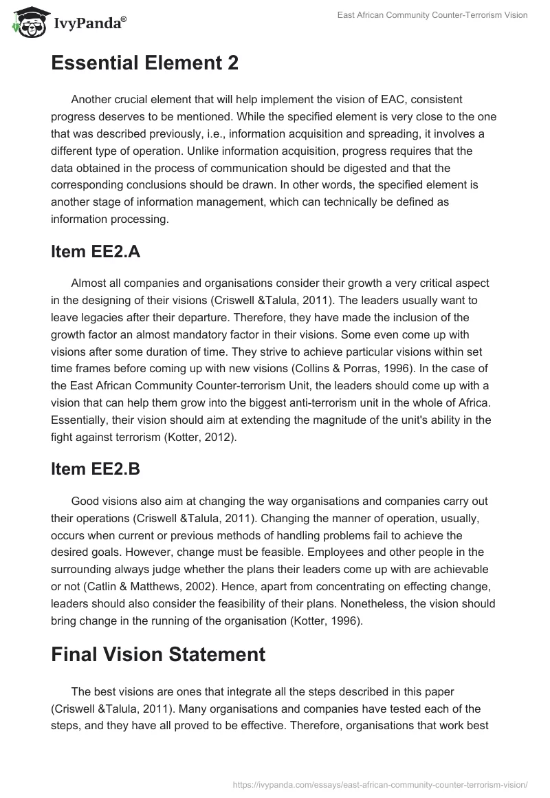 East African Community Counter-Terrorism Vision. Page 3