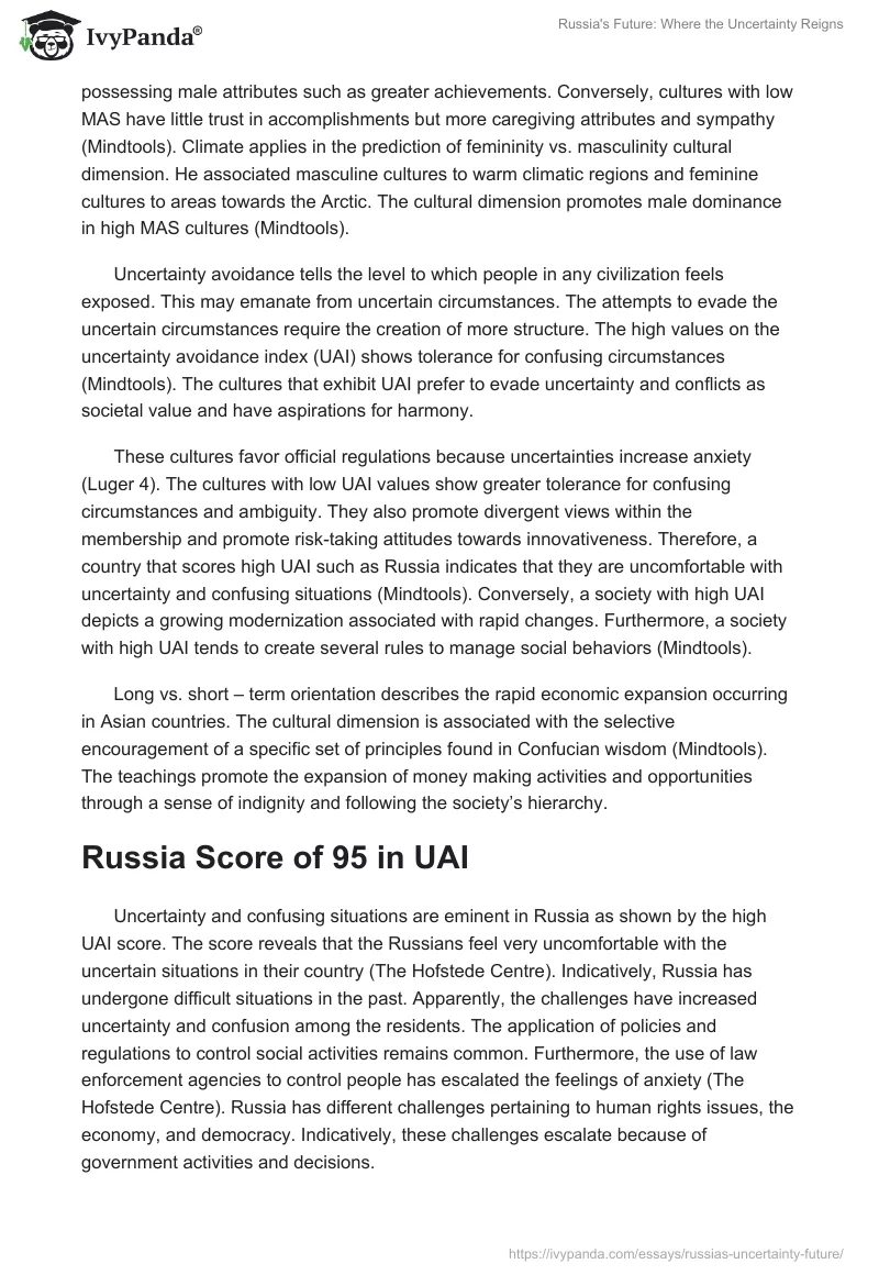 Russia's Future: Where the Uncertainty Reigns. Page 2