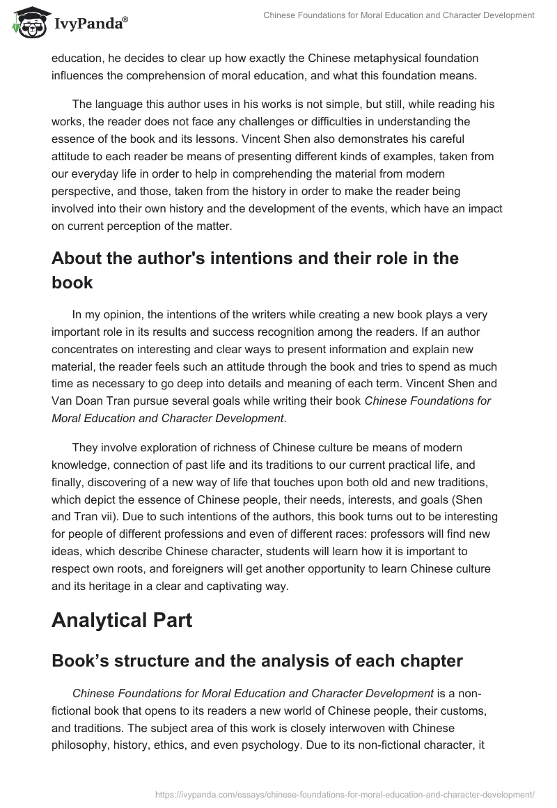 Chinese Foundations for Moral Education and Character Development. Page 2