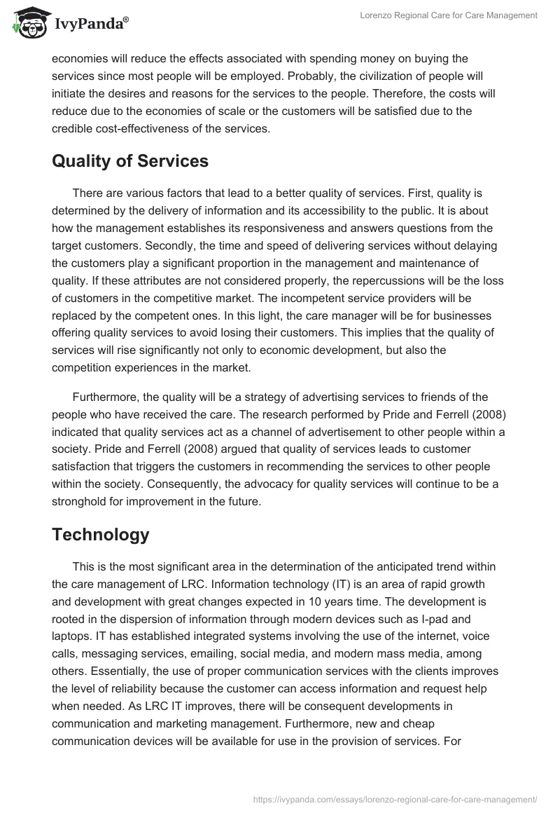 Lorenzo Regional Care for Care Management. Page 3