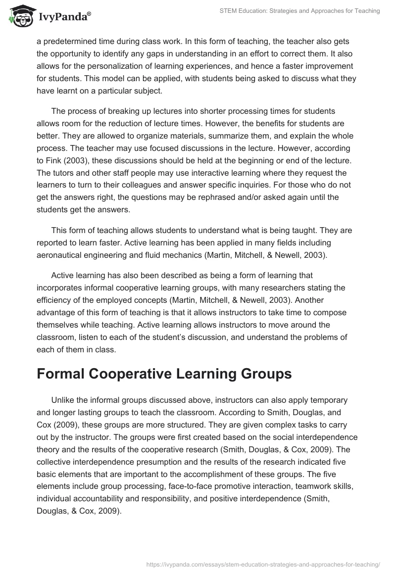 STEM Education: Strategies and Approaches for Teaching. Page 3