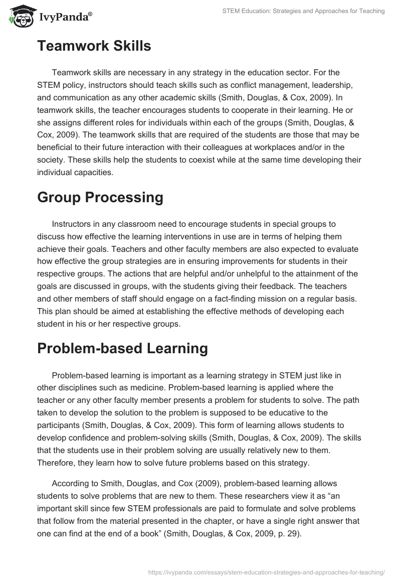STEM Education: Strategies and Approaches for Teaching. Page 5