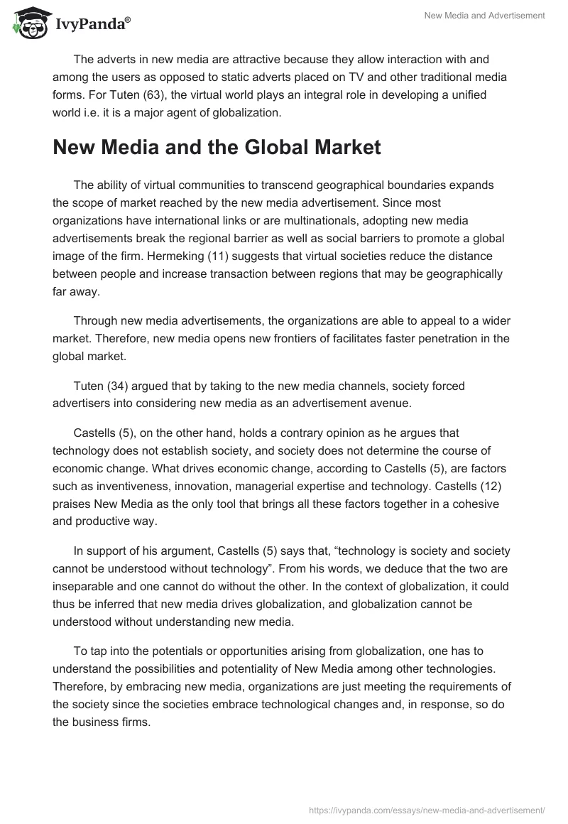 New Media and Advertisement. Page 2