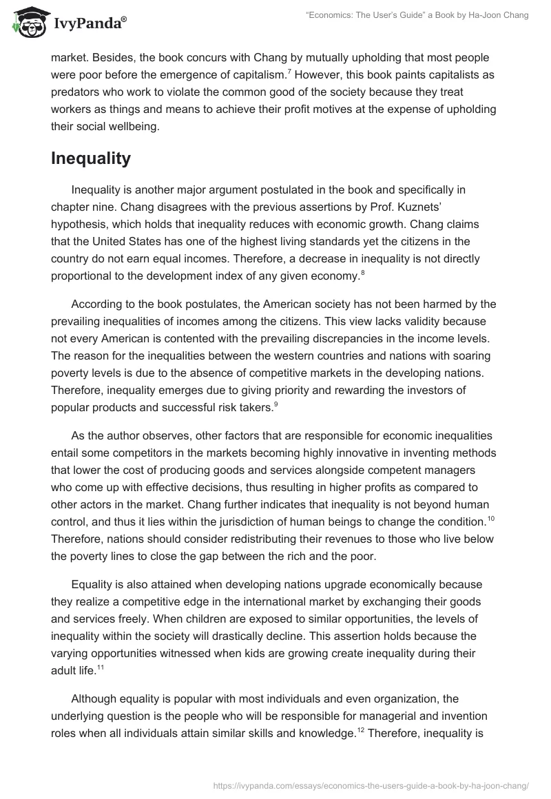 “Economics: The User’s Guide” a Book by Ha-Joon Chang. Page 3