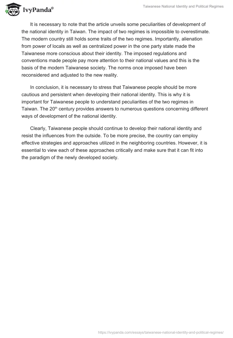 Taiwanese National Identity and Political Regimes. Page 2