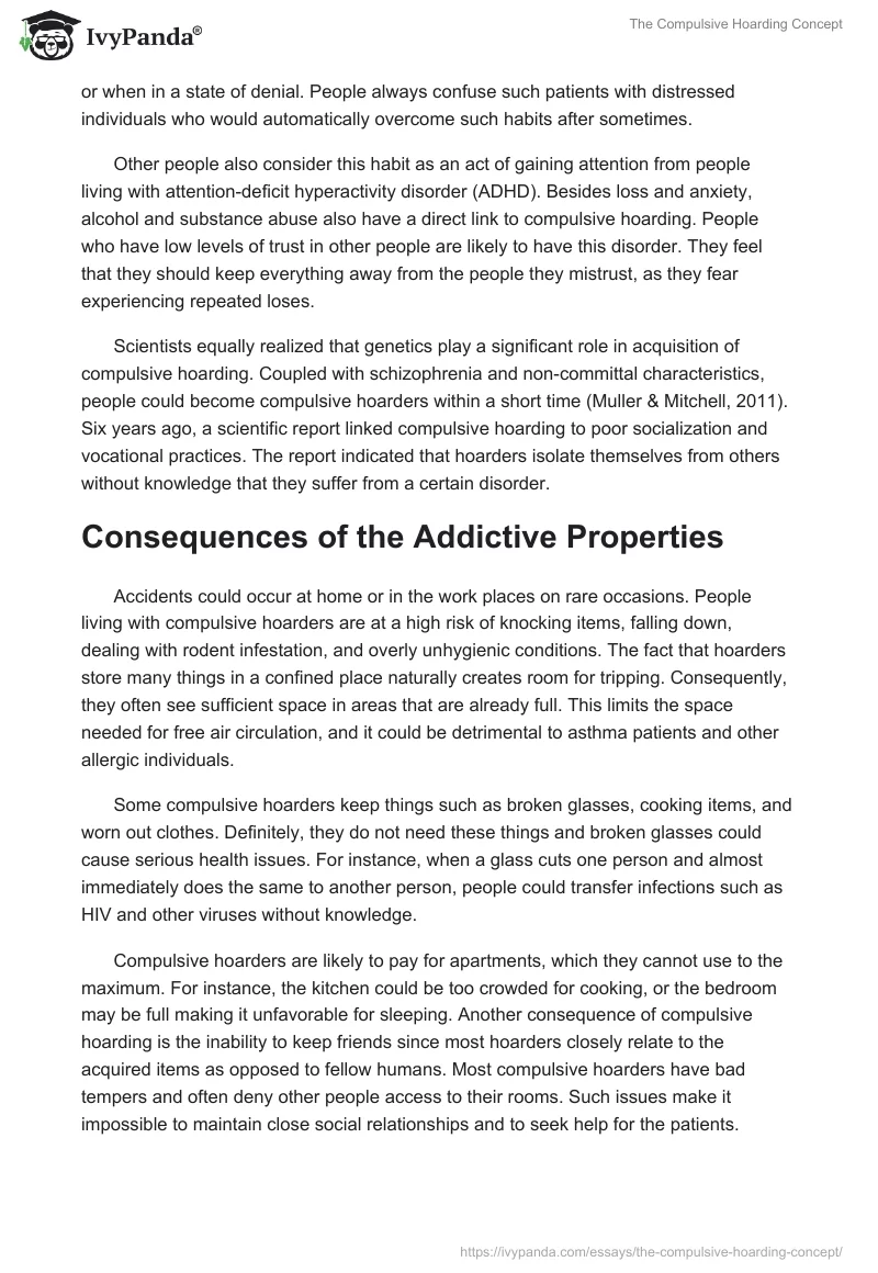 The Compulsive Hoarding Concept. Page 4