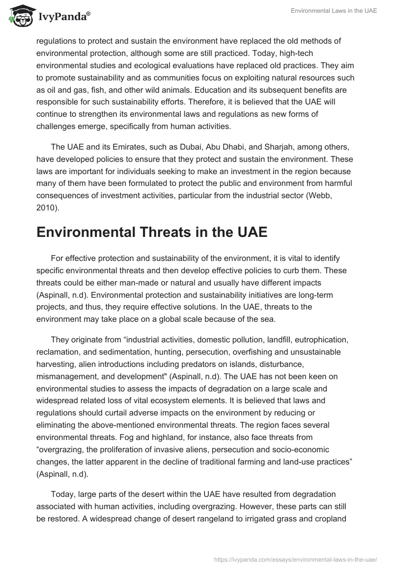 Environmental Laws in the UAE. Page 2