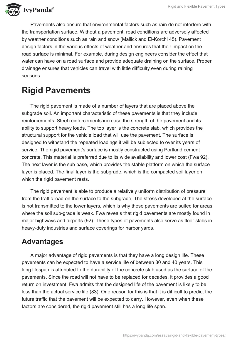 Rigid and Flexible Pavement Types. Page 2