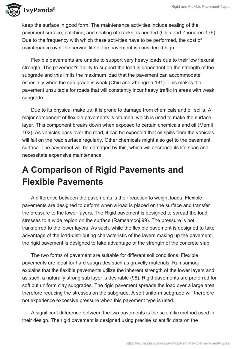 Rigid and Flexible Pavement Types. Page 5