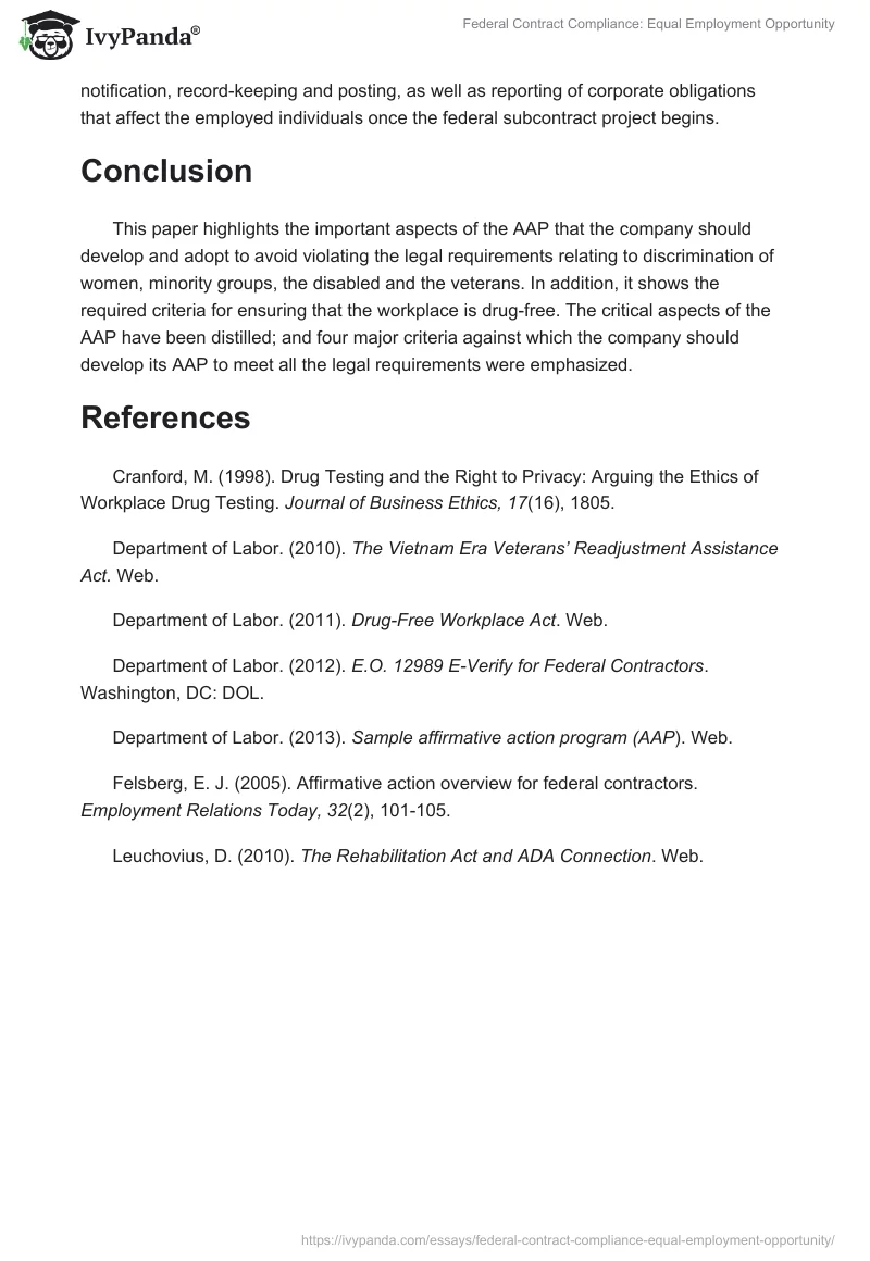 Federal Contract Compliance: Equal Employment Opportunity. Page 4