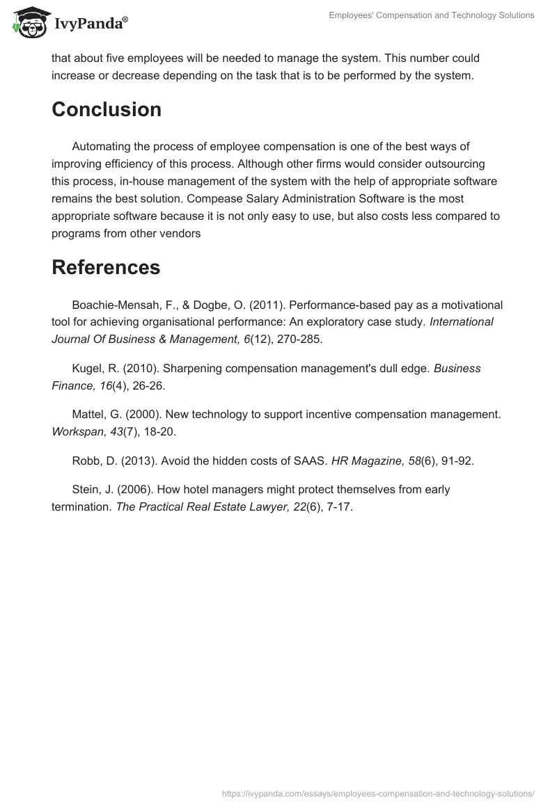 Employees' Compensation and Technology Solutions. Page 4
