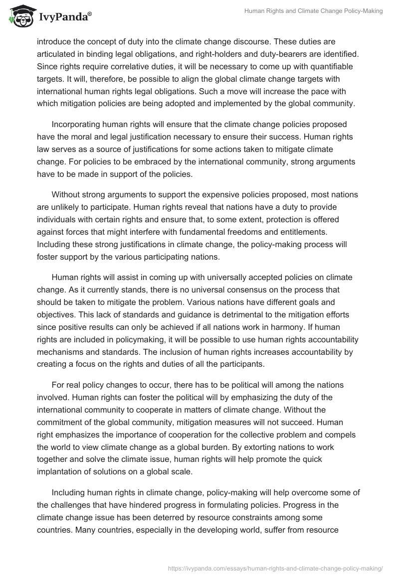 Human Rights and Climate Change Policy-Making. Page 4