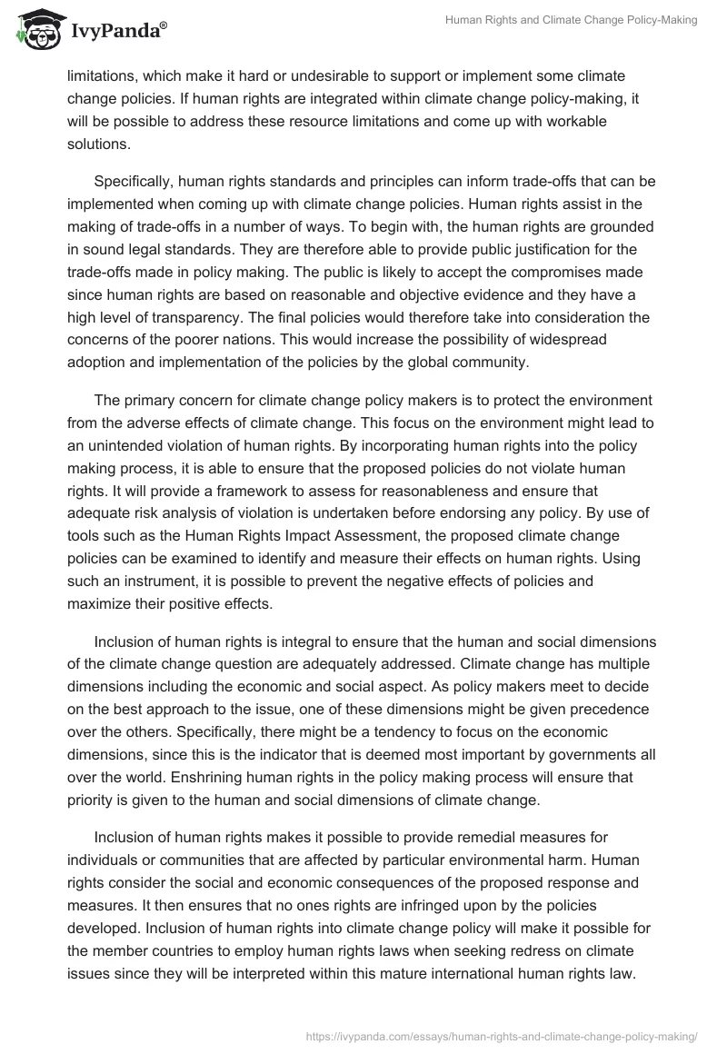 Human Rights and Climate Change Policy-Making. Page 5