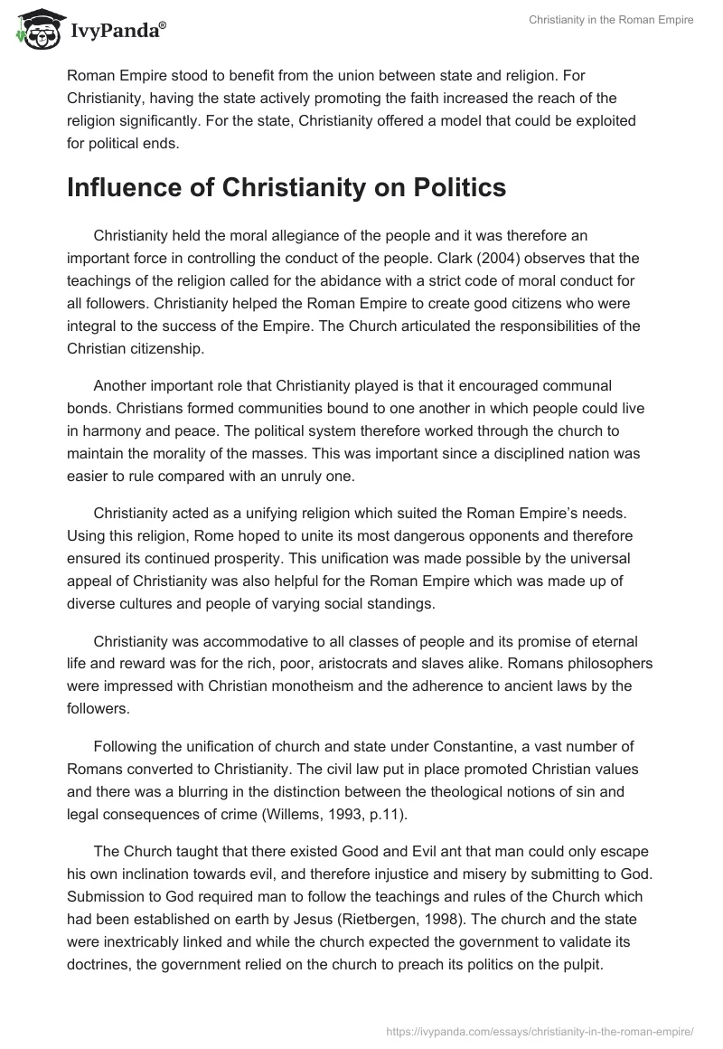 Christianity in the Roman Empire. Page 4