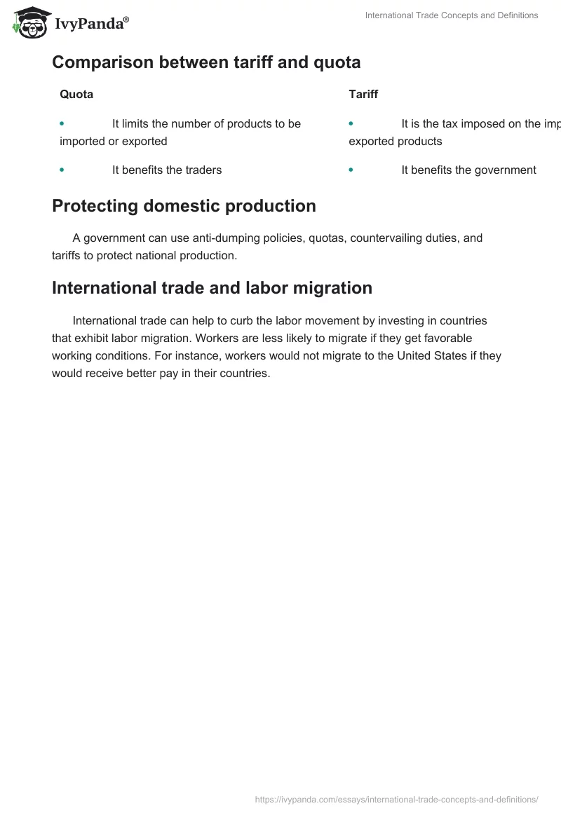 International Trade Concepts and Definitions. Page 4