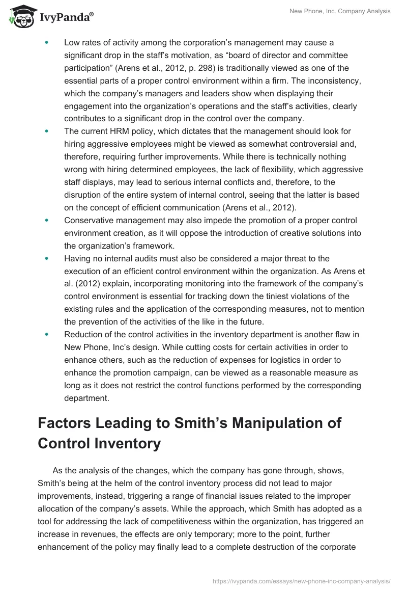 New Phone, Inc. Company Analysis. Page 3