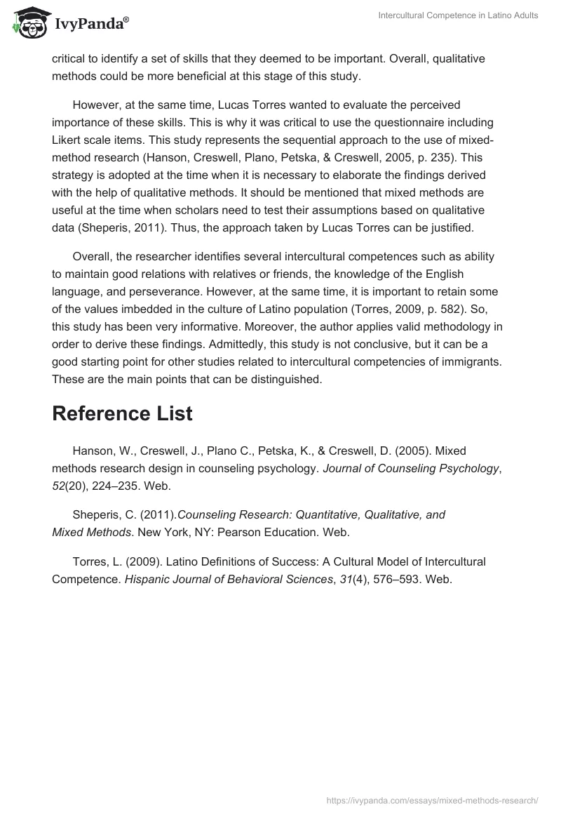 Intercultural Competence in Latino Adults. Page 2