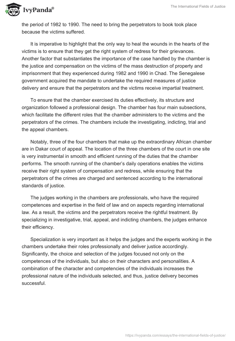 The International Fields of Justice. Page 4