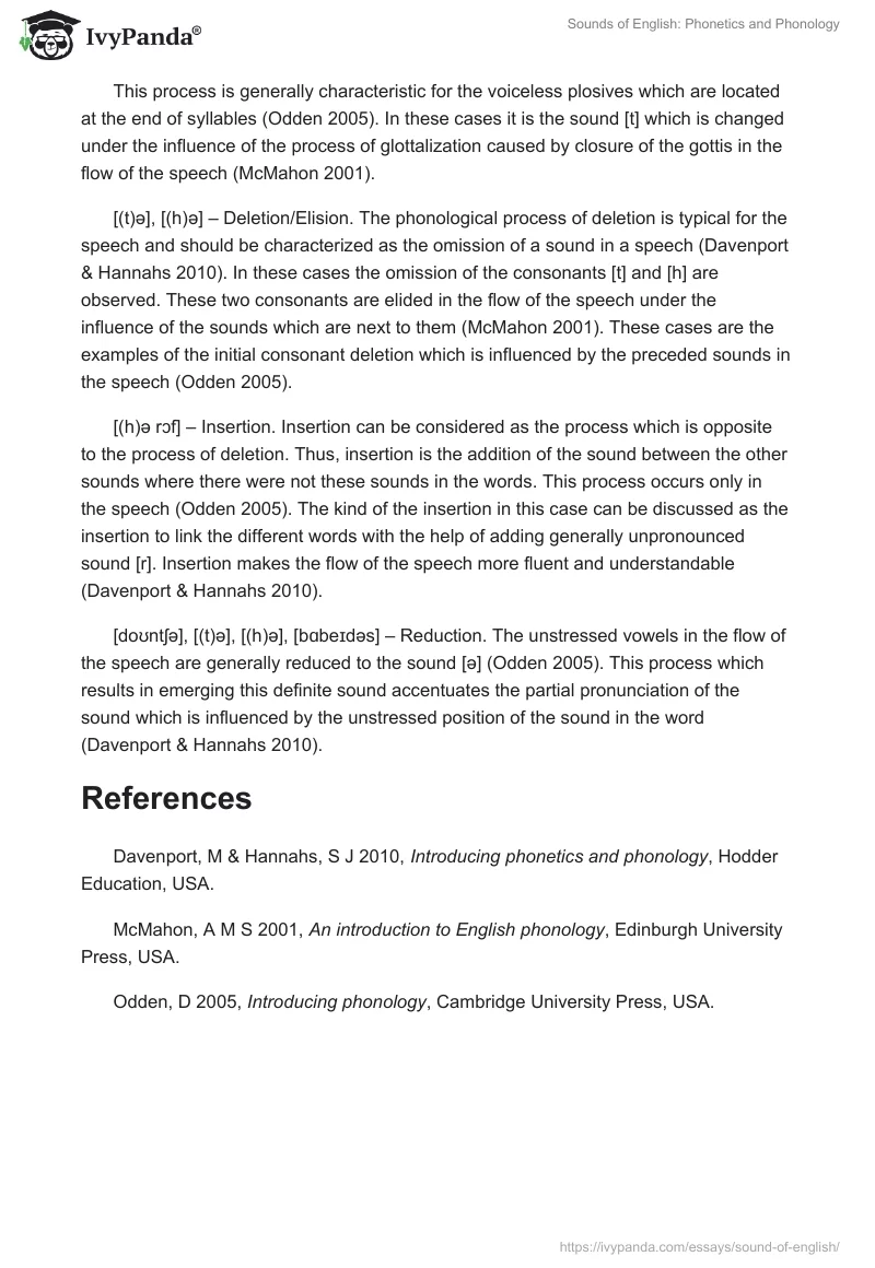 Sounds of English: Phonetics and Phonology. Page 2