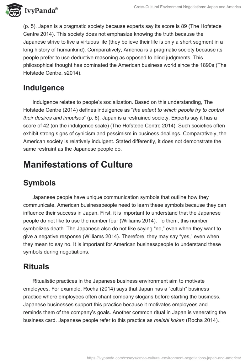 Cross-Cultural Environment Negotiations: Japan and America. Page 5