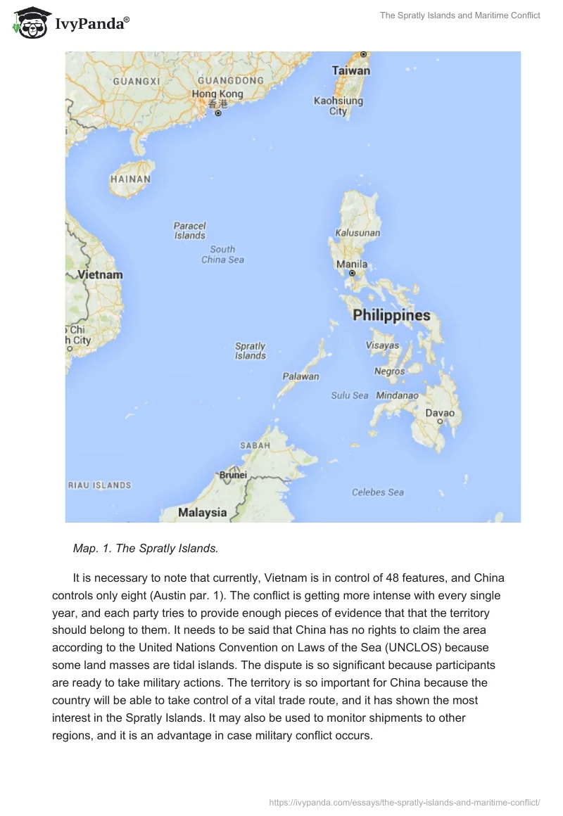 The Spratly Islands and Maritime Conflict. Page 2