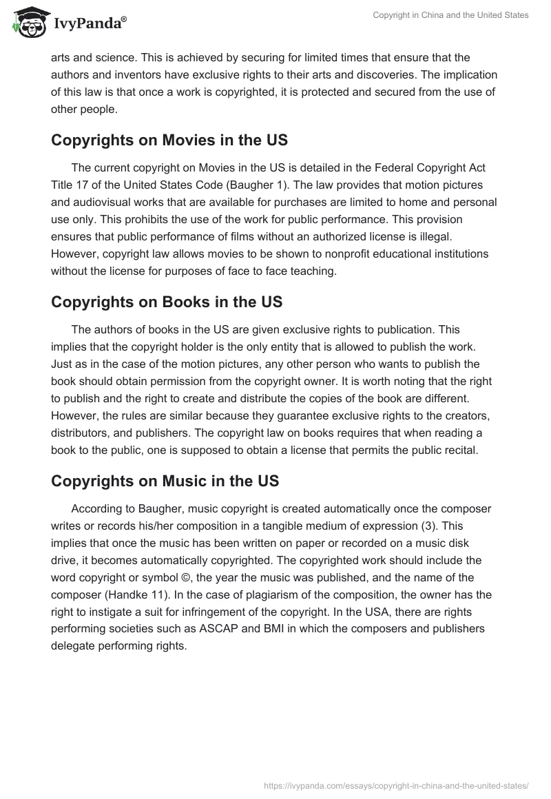 Copyright in China and the United States. Page 2