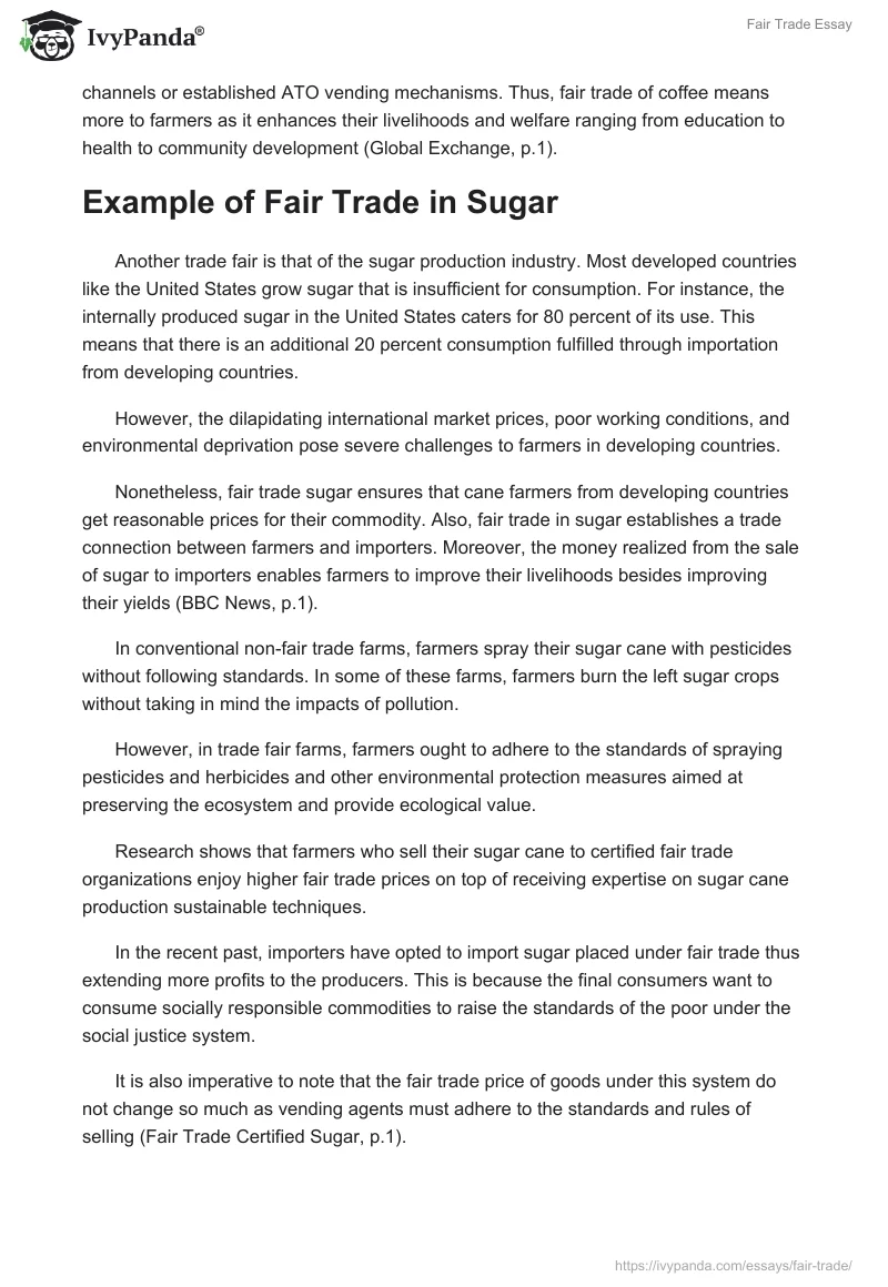 Fair Trade Essay. Page 4