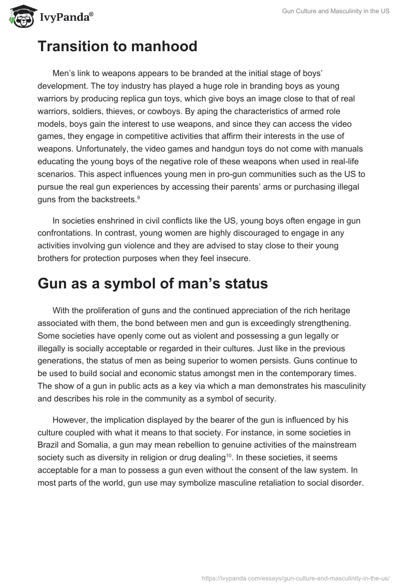 Gun Culture and Masculinity in the US. Page 4