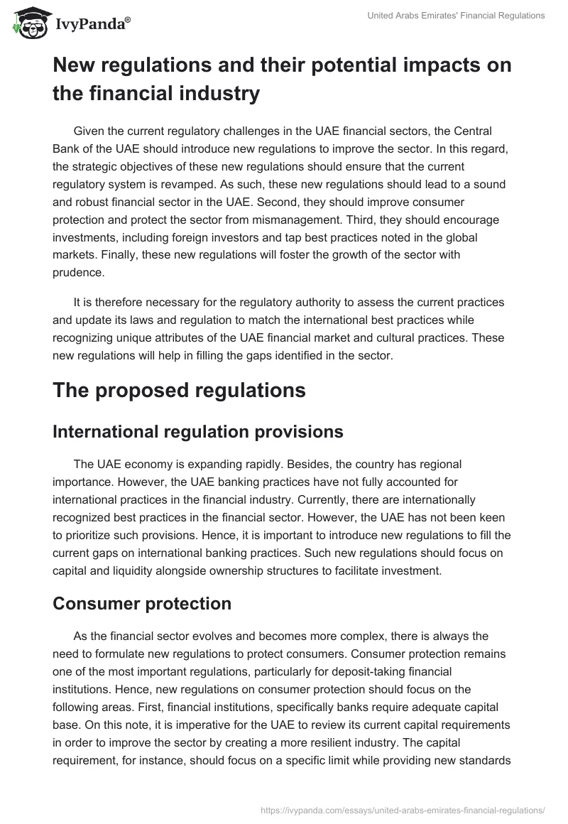 United Arabs Emirates' Financial Regulations. Page 5