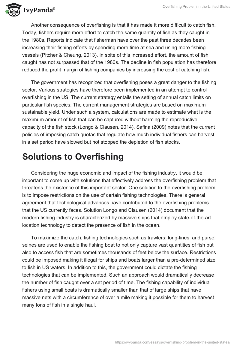 Overfishing Problem in the United States. Page 3