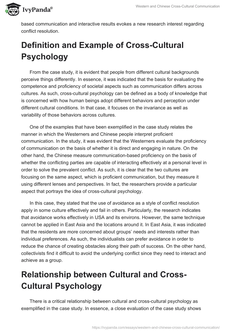Western and Chinese Cross-Cultural Communication. Page 2