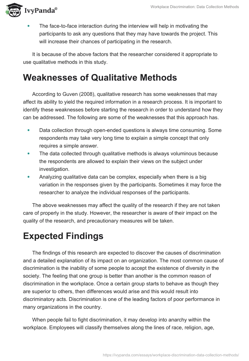 Workplace Discrimination: Data Collection Methods. Page 4